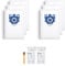 6 Pack Gn Hoover Bags Compatible with Miele Hoover Bags, Replaces for Miele GN Bag, for Classic C1, Complete C3, S2, S5, S8, S400, S600, S2, S5, S8 Series - 2 Air Clean Filters, 2 Filters