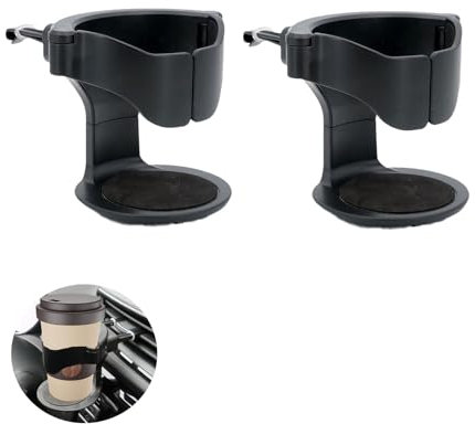 Car Cup Holder,2PCS Air Vent Cup Holder for Car,Air Vent Drink Holders,Universal Car Drink Cup Holder,Car Drinks Holder,Suitable Bottles,Jars and Cups,Easy-to-Install Car Accessories for Safe Driving