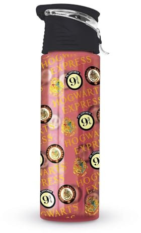 Pyramid International Harry Potter Bouteille en plastique souple avec couvercle à rabat, design élégant et pratique, 700 ml, taille unique
