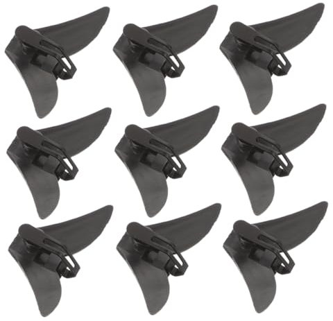 BESTYASH Lot de 20 pinces à cravate triangulaires en métal et plastique pour homme - Accessoires pour mariage, anniversaire de mariage, Noir , 5.50X3.00X3.00CM