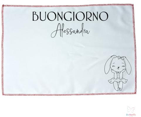 Tovaglietta Colazione Personalizzata Con Nome, Tovaglietta Americana Buongiorno Con Nome, Decorazioni Cucina, Regalo Famiglia, Tovaglietta Buongiorno, Colazione Dei Bambini, Disegno A Scelta