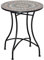Outsunny 60cm Mosaic Garden Table, Outdoor Side Table with Ceramic Top, Small Round Table for Patio, Balcony, Green