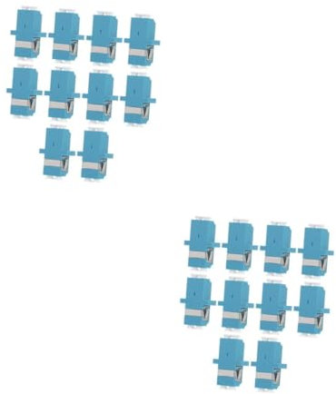 OSALADI 2sets Fiber Optic Adapter Network Internet Connectors Optical Network Terminal Optical Cord Fiber Cable Single Mode Optic Adapters Optic Internet Cable Simplex Plastic Sky- 10pcs*2