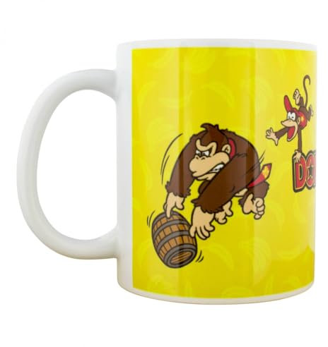 Pyramid International Donkey Kong (Bananas) weiße Tasse – 315 ml Keramiktasse – Einheitsgröße