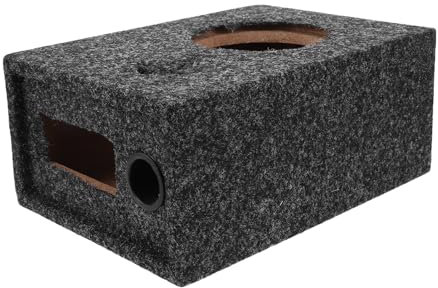 TOPPERFUN Audio Speaker Box Enclosure pour Subwoofer De Voiture Boîte De Caisson Basse Ultra Fine pour Système Audio Automobile Modèle Personnalisable Et Compatible avec Divers Véhicules