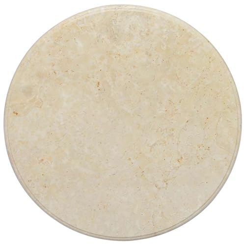 AJJHUUKI Tischzubehör Tischplatten Tischplatte creme 60x2,5 cm Marmor