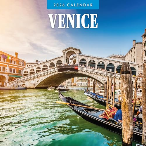 Venedig - Quadratischer Wandkalender 2026 - von Red Robin Publishing