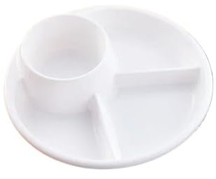 SHUIXIAYUE Piatto piatto bariatrico porzione pasto cibo dieta pianificazione pesi piatti divisi (bianco)