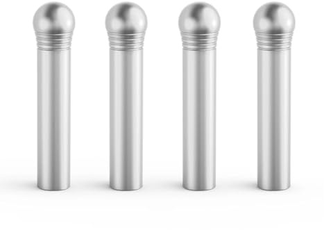 Door Lock Catch Actuator 4pcs Car Aluminum Door Lock Pin Knobs For BMW E46 E90 E92 E39 E60 E91 E93 X5 E53 E70 Z4 325i 328i 330i 525i 528i 530i Central Locking System(Silver)