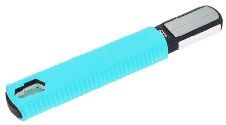 Garosa Tragbarer Klingenschärfer für Gartengeräte, ABS-Mehrkörnungsschärfer mit 10-mm- und 13-mm-Schraubenschlüsseln, Körnung 360/600/1000 für Scheren, Heckenscheren, Gartenscheren