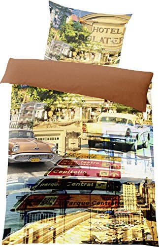 KUBA Havanna - Bettwäsche im Digitaldruck 135x200cm Mako-Satin