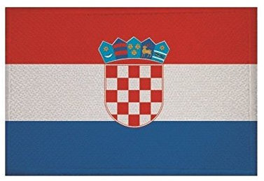 U24 Aufnäher Kroatien Fahne Flagge Aufbügler Patch 9 x 6 cm