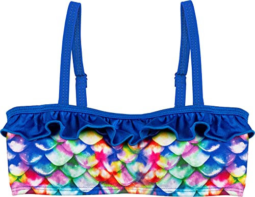 Fin Fun Mädchen Bikinioberteil - Meerjungfrau Oberteil für Kinder, langlebig und bequem, perfekt für Schwimmen am Strand oder Pool mit Meerjungfrauen Design