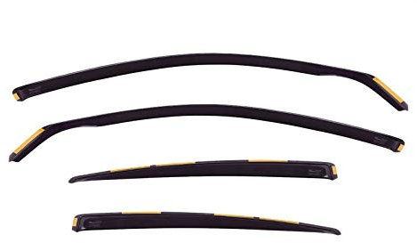 J&J AUTOMOTIVE | Windabweiser Passend Für Micra K14 ab 2017, Heko Regenabweiser, Getönt, Set 4-Teilig, Vorne, Hinten, Aerodynamisch