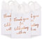 15-Pack Medium Sized Gift Bags with Tissue Paper for Wedding, Rose Gold Foil Thank You for Celebrating With Us Bags with Handles, Kraft Paper (25.5 x 20.5 x 10 cm)