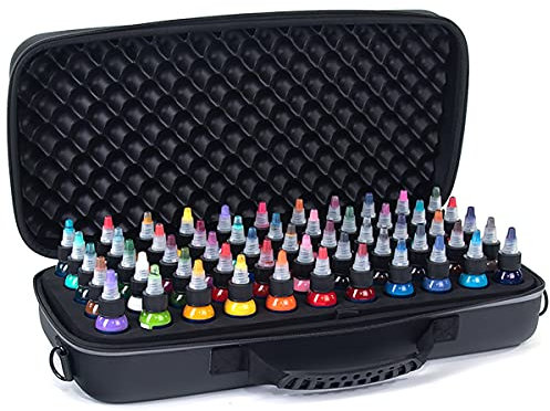 Holder Ink Bullet Case for 1oz tattoo ink bottle sizes. Carrying solution that allows you to pack your essential kit of tattoo inks.