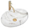 Rea Waschbecken Waschtisch Aufsatzwaschbecken Keramik Handwaschbecken Waschschale Oval Elfenbein Stein Marmor ​33x48 Badezimmer