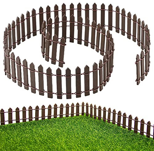 Mini ClôTure De Jardin Mini ClôTure Pour Paysage Bricolage Miniature Jardin ClôTure Petite ClôTure En Bois Petite ClôTure Potager ClôTure Miniature Flexible 90 X 5 Cm, DéCoration De Bac à Bonsaï