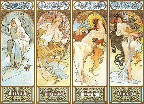 Puzzles 1000 Teile Erwachsene Die Vier Jahreszeiten 70 x 50 cm Puzzles für Erwachsene Lernspiel Herausforderung Spielzeug 1000 Teile Puzzles für Erwachsene Kinder