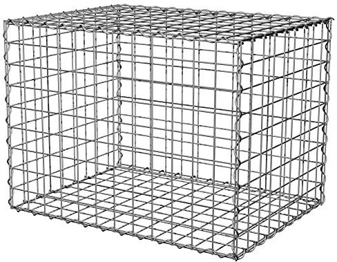 Suregreen Gabion Baskets Cages Galvanised Wire Mesh | 10 Gauge Wire | Multiple Sizes | 75mm x 75mm Holes (825mm x 975mm x 525mm)