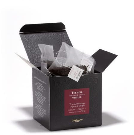 Dammann Frères Tè Nero Aromatizzato Vaniglia - 50g in Filtri (25 Filtri) - Tè in Sacchetto