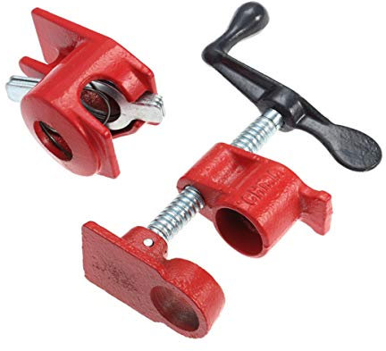 TEHAUX Wood Clamp Set 3/4 Strong Cast Iron Clamp for Woodworking for Cabinet Making and Box Construction