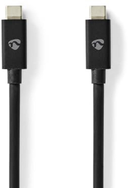 Nedis CCGB66040BK10 câble USB 1 m USB4 Gen 3x2 USB C Noir