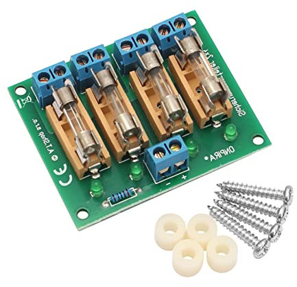 Schürberg 4-Fach Stromverteiler mit 3 Ampere Feinsicherung für Modellbau/RC Maschinenbau | Gleichstrom & Wechselstrom | Verschiedene Modelle