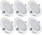 Jaenmsa Led Spots 230V, Einbaustrahler 5W 77-82mm EinbauØ, IP20, Nicht Dimmbar, Deckenspots Flach Warmweiß 3000K für Badezimmer, Küche, Wohnzimmer, 6er Set