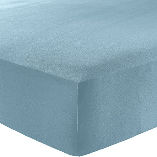 Erwin Müller Spannbettlaken Landsberg Microfaser Interlock-Jersey hellblau Größe 90x190 cm - 100x200 cm