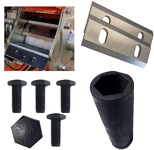 Messer Montage-Kit 3tlg. für FM4DDE FM6DD und FM6DDES (2 Wende-Messer, 4 Schrauben + 16mm Nuss)