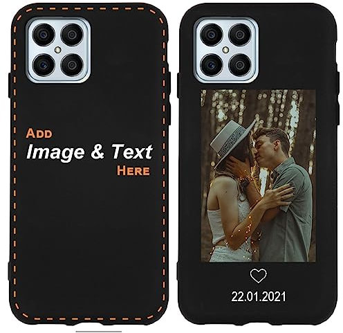 CoverHeld Hülle für Huawei Honor X8 4G Handyhülle aus Silikon selbst gestalten - Schwarze-Silikonhülle - selbst gestaltet/personalisiert - Deine Hülle Dein Design