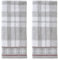 SKL Home 2 Stück Karierte Handtücher für Bad/Küche/Bar und Geschenk, 40,6 x 63,5 cm