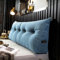 YSZBD Rückenstützkissen Rückenkissen Bett Lesekissen Für Bett Und Sofa Rückenkissen Keilkissen Sofa Bettkissen Rückenlehne Lesekissen Removable Cover,#1Blue-100x50x20cm