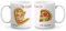 PHOTOCITY Coppia tazze personalizzate con nomi, set di 2 tazze bianche in ceramica personalizzabili - tazze 350ml Idea Regalo per San Valentino, Compleanno e Natale (I need you to be completed Pizza)