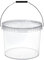Garronda Seau avec Couvercle 10 L pour Le Stockage de Produits Alimentaires et Chimiques 1 Pièce Transparent GD-0072