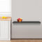 HUOLE Esstisch, Wandklapptisch, Wandtisch, klappbar, skandinavisch, multifunktional, schwebender Klapptisch, MDF,Tischplatte klappbarer Esstisch, 60 * 30 * 1,6 cm – schwarz