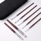 Kolinsky Lot de 7 pinceaux miniatures en sable doré pour peinture acrylique et aquarelle - Pour mini peinture, peinture par numéro, figurine