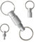 Mewflew 1 Stück Abnehmbarer Schlüsselanhänger Ring – Leichter, Korrosionsbeständiger und Vielseitiger Schlüsselring mit Schnellverschluss, Langlebig (Silber)
