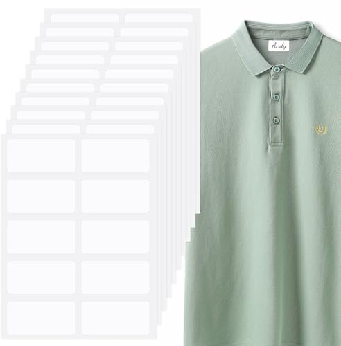 100 PCS No-Iron Name Labels for Clothes Kids, Capable of Writing Name Labels, Waterproof Clothing Label, Unified Name Label, for Home School Laundry Gym Care Home