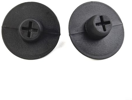 Aprilsunnyzone Lot de 2 clips de fixation pour tapis de sol de voiture, faciles à installer, 2 pièces supérieures + 2 pièces inférieures + 2 vis