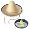 YUGSHNKFC Sombrero de México Sombrero de paja a prueba de sol Sombrero de paja para sesiones de fotos, sombrero de fiesta para adultos, disfraz de carnaval