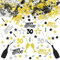 Happy 30th Birthday Confetti 30g 30th Anniversary Sequins for 30 Years Birthday Table Confetti Party Decorations Black Gold