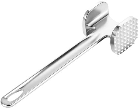 Meat Tenderizer, Meat Mallet Aluminum Alloy, Double Sided Meat Tenderiser Spiked & Flat Hammer, Versatile Tender Meat Hammer for Steak, Chicken, Poultry, Beef, Cooking Enthusiasts