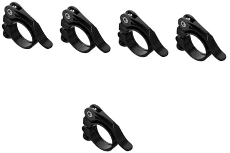 Toddmomy 5pcs Cycling Seat Clamps Hope Seat Clamp Aluminum Bike Seatpost Clip Quick Release Lock Design