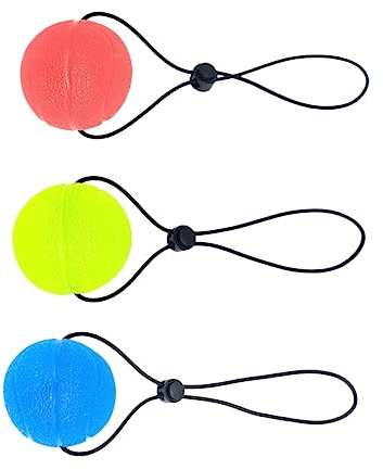 VALICLUD 3 Stück-pack Griffbälle aus Tpe und Nylon für Hand und Handgelenksrehabilitation Therapie Stressbälle zur Muskelentspannung und Kräftigung für Büro und Alltag Zufällige Farbe