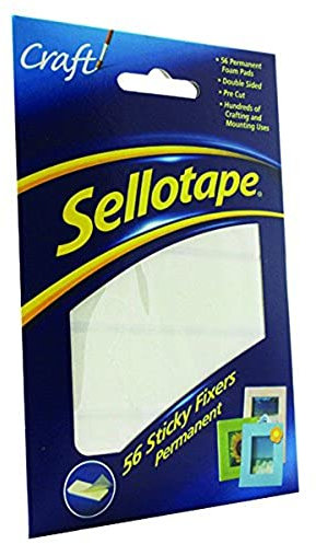 Sellotape Sticky Fixers Double-sided 12x25mm 56 Pads Ref 1445423 [Pack of 12]
