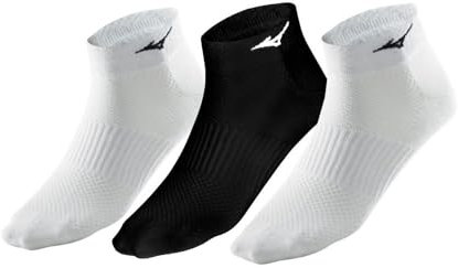Mizuno Training Mid 3P Socken Unisex, White/Black, L