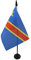 AZ FLAG - Tischflagge Demokratische Republik Des Kongo - 15x10 cm - Kongolesische Tischfahne 10 x 15 Cm - Flaggen
