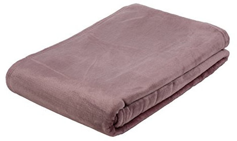 Gözze - Wohn- und Kuscheldecke, Memphis, Hohes Stoffgewicht 300 g/m², 180 x 220 cm - Altrosa